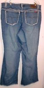 ZANA DI Plus sz 20 Flare Leg Fringe Blue Jeans EUC  