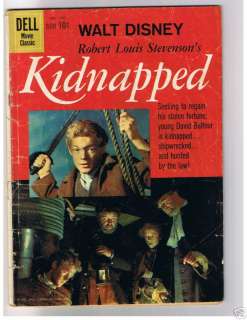 Walt Disneys KIDNAPPED, 4 Color Movie Classic Dell Comic # 1101 1960