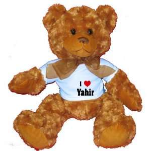  I Love/Heart Yahir Plush Teddy Bear with BLUE T Shirt 