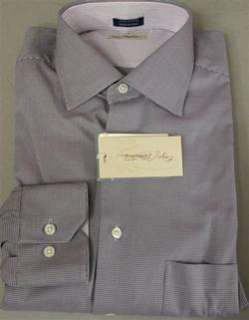 Enzo Montovani Italy Purple/Gray & Black Check Long Sleeve Shirt XXL 