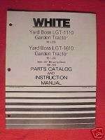 1980 White Yard Boss GT 1120 1822 Garden Tractor Manual  