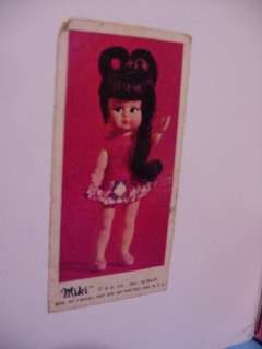 1970 Miki 3 Childs Travel Dolls w/Case & Accessories  