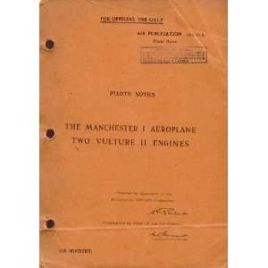 Avro Manchester Aircraft Pilots Notes Manual Sicuro Publishing 