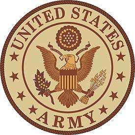 US ARMY EAGLE LOGO ROUND 3 INCH DESERT TAN MILITARY HAT CAP JACKET 
