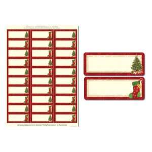  Masterpiece Studios   Lacy Tree Holiday Address Labels 
