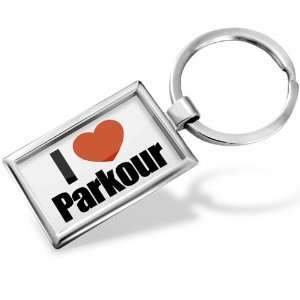  Keychain I Love Parkour   Hand Made, Key chain ring 