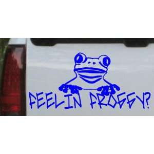  Feelin Froggy Funny Animals Car Window Wall Laptop Decal 