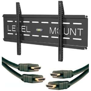  Level Mount 34 To 65 Inches Fixed Flat Panel Mount with 2 
