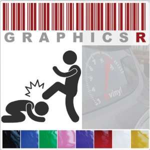 Sticker Decal Graphic   Head Kick Stomp MMA Karate Judo Kung Fu A223 