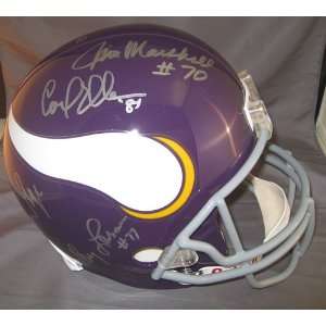  Purple People Eaters Autographed Vikings Full Size Helmet 