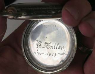 Longines Grand Prix Paris 1900 Silver Pocket Watch .800 SILVER 3.4 oz 