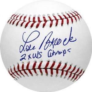   MLB Baseball with 2X WS Champs Inscription