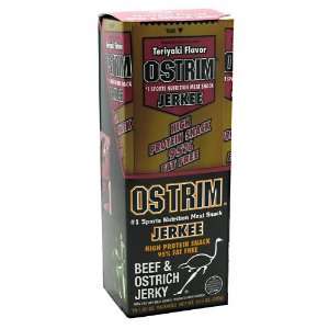 Ostrim, Beef & Ostrich Jerky Teriyaki 10   1.05 oz packages [10.5 oz 