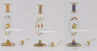 Choose 3 Egyptian Glass Perfume Bottles 6 Colors #1446  