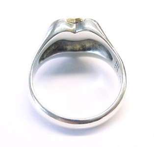 James Avery ~ 14KT Gold / Sterling Silver FLARED CROSS HEART Ring 5.75 