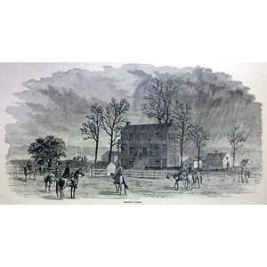   1866 Antique Print of McLeans House, Appomattox, VA
