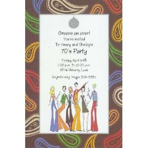  70S People Party Invitations Toys & Games