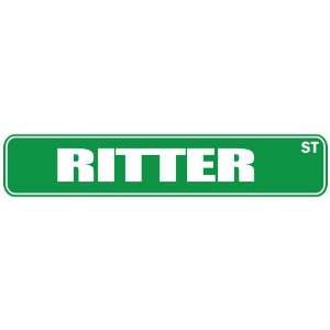   RITTER ST  STREET SIGN