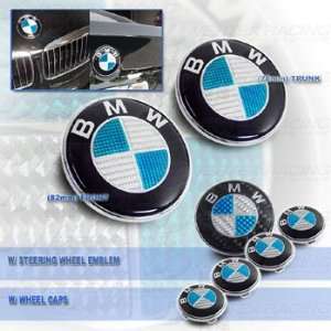 BMW E53 00 04 X5 Series Carbon Fiber Hood Trunk Roundel Steering wheel 
