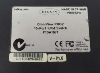 Belkin OmniView PRO 2 F1DA116T 16 Port KVM Switch  