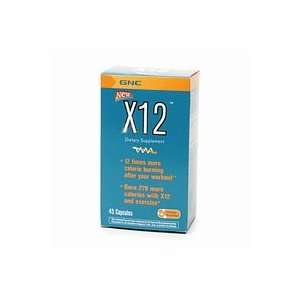 GNC X12 Dietary Supplement, 45 Capsuels, 45 ea