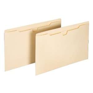 Globe Weis File Jackets, 11 Point, Double Top Tab, Flat, Legal Size 