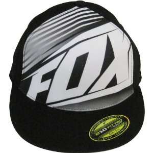   Mens Flexfit Casual Hat/Cap   Black/White / Large/X Large Automotive