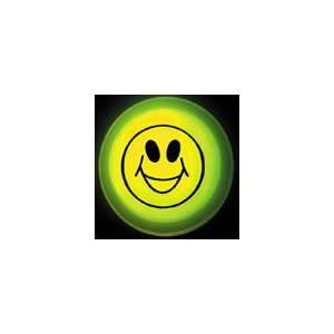  3 Yellow Circle Glow Shape with Smiley Face Imprint, Light Up 