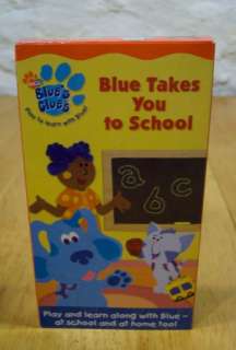BLUES CLUES Blue Takes You To School VHS VIDEO 097368790339  