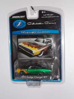 GREEN MACHINE MIDNIGHT Flames hobby 1970 Dodge charger R/T greenlight 