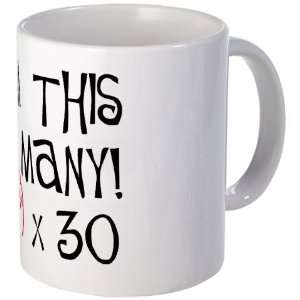 30th birthday middle finger salute Humor Mug by   