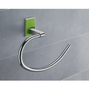 com Gedy 7870 04 Round Green Mounting Polished Chrome Towel Ring 7870 