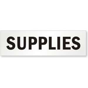  Magnetic Cabinet Label Supplies Sign, 24 x 7 Office 