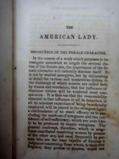 1851 antique THE AMERICAN LADY butler FEMALE CHARACTER  