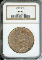 1898 O Morgan US Silver $1 Dollar BU NGC Certified MS63  