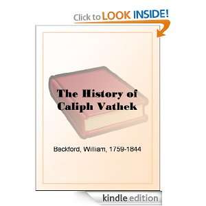   History of Caliph Vathek William Beckford  Kindle Store