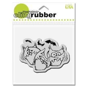  Stampendous Cling Rubber Stamp, Owling Good Time Image 