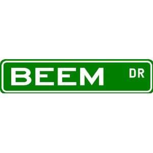  BEEM Street Sign ~ Family Lastname Sign ~ Gameroom 