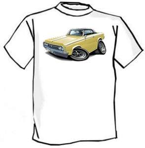 1964 65 Oldsmobile Cutlass Muscle Car toon Tshirt FREE  