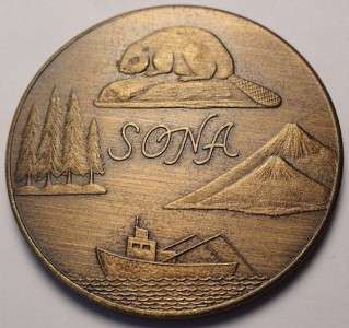 Corvallis Oregon Medal 1967 Numis Convention SONA Beaver Pictorial 