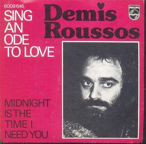 Demis Roussos   Sing An Ode To Love Dutch 1975 PS 7  