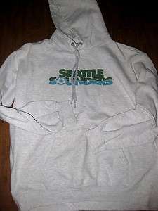 SEATTLE SOUNDERS med hooded sweatshirt vtg 1980s soccer  