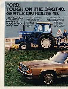 1982 Ford 7710 Tractor F 150 Pickup Truck & LTD 2 Page Farm Ad  