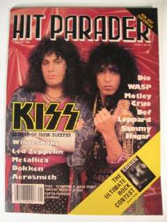 1988 Hit Parader Kiss Bon Jovi Dio WASP Sammy Hagar  