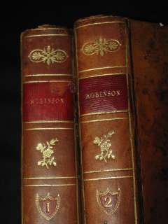 Le livre  RARE Édition du 19e siècle de Robinson Crusoé.