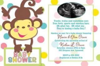 Fisher Price Rainforest Baby Shower Invitations Unisex  