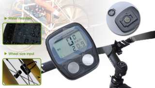 Water resistant Cycling Bicycle Bike 14 functions Computer Odometer 