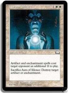 1x] Aura of Silence [x1] Weatherlight MTG Magic NM  