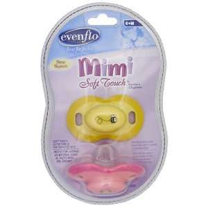   Evenflo Mimi Soft Touch Pacifiers 6+ Months Girl Colors Baby