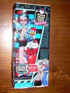 MONSTER HIGH Mattel DEAD TIRED Doll GHOULIA YELPS *NIB*  